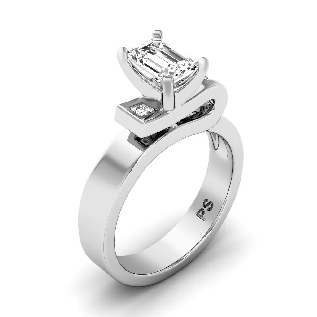 0.45-1.60 CT Princess & Emerald Cut Diamonds - Engagement Ring