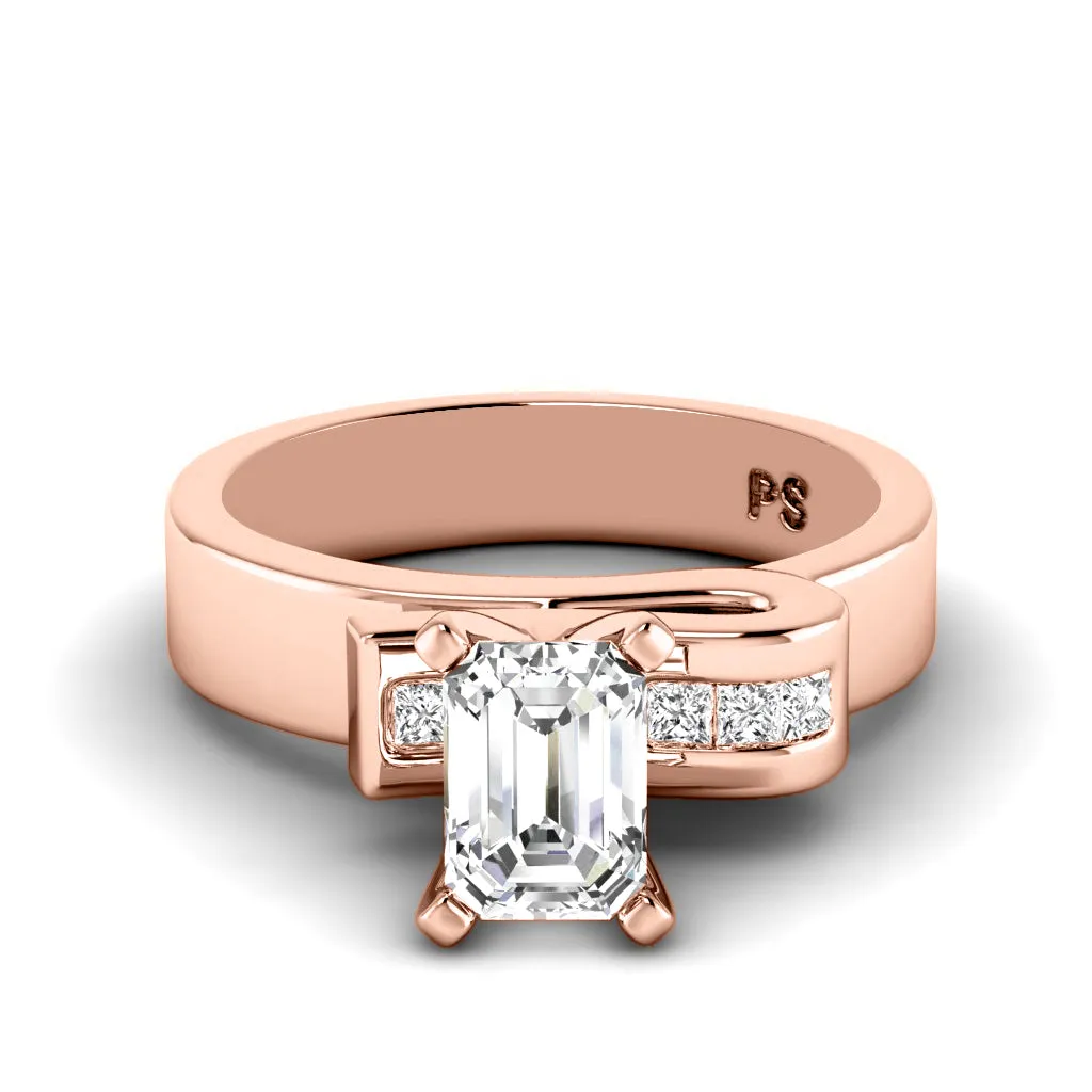 0.45-1.60 CT Princess & Emerald Cut Diamonds - Engagement Ring