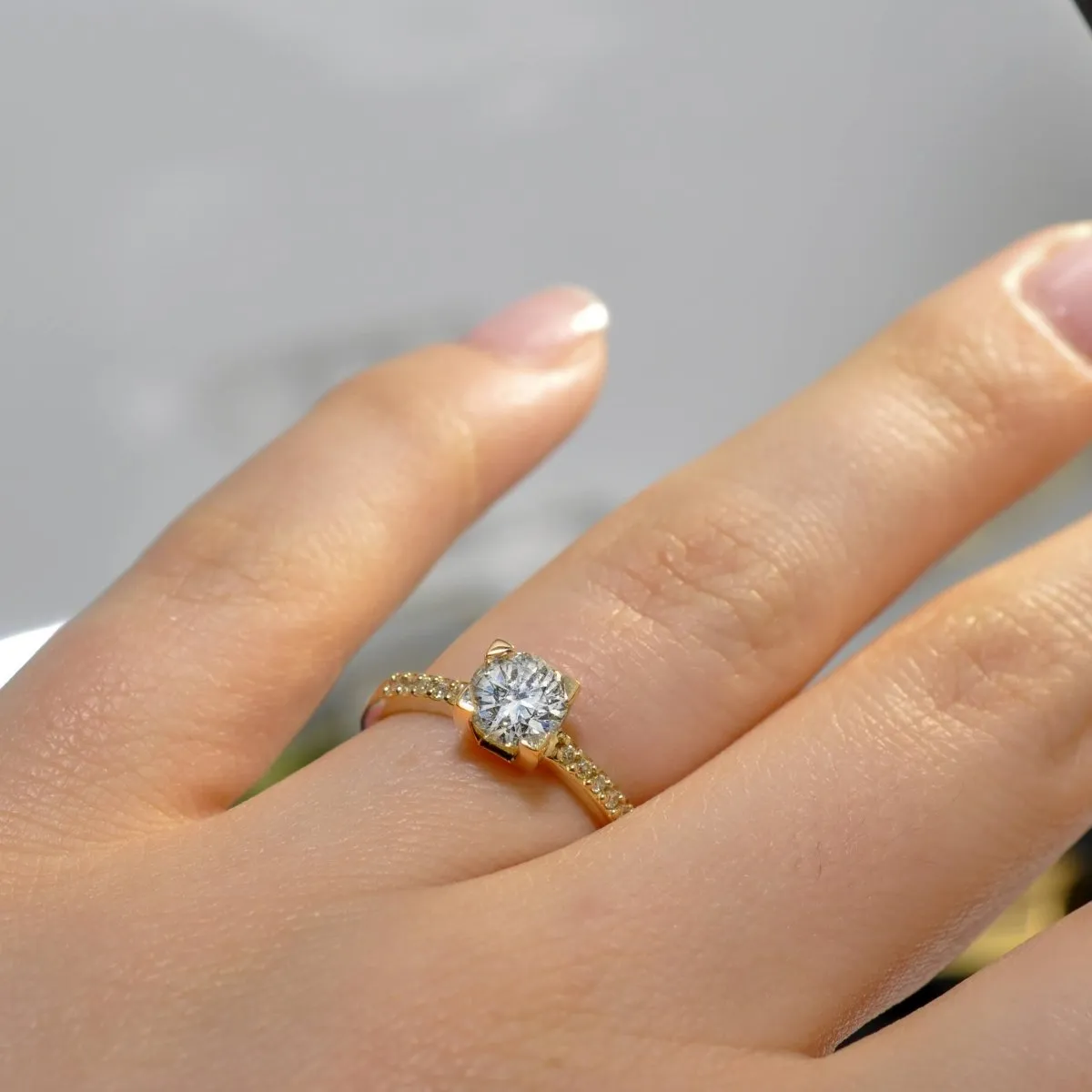 0.45-1.60 CT Round Cut Diamonds - Engagement Rings