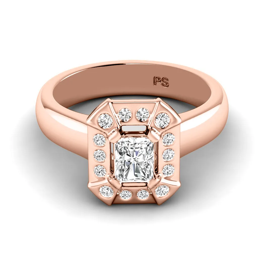 0.51-1.66 CT Round & Radiant Cut Diamonds - Engagement Ring