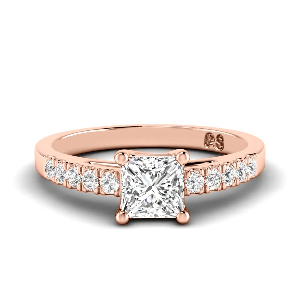 0.60-1.75 CT Round & Princess Cut Diamonds - Engagement Ring