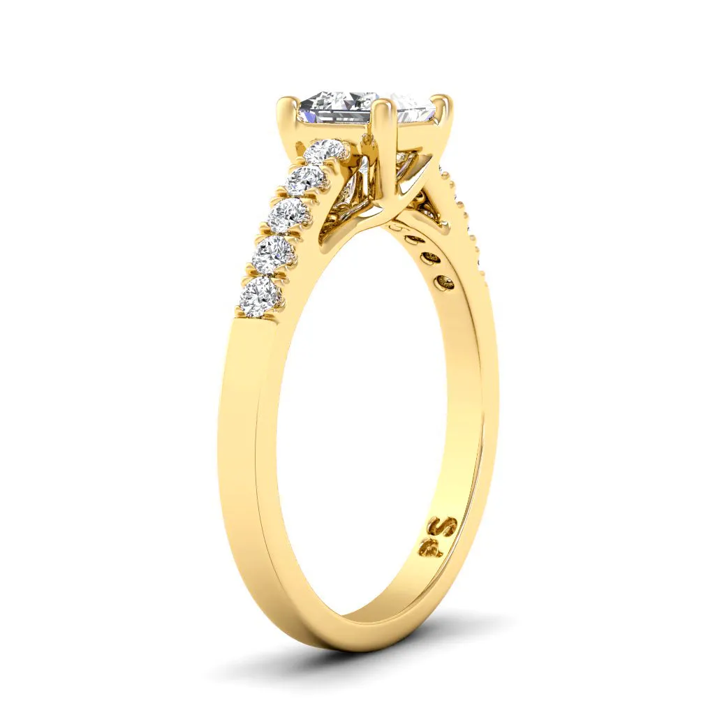 0.60-1.75 CT Round & Princess Cut Diamonds - Engagement Ring