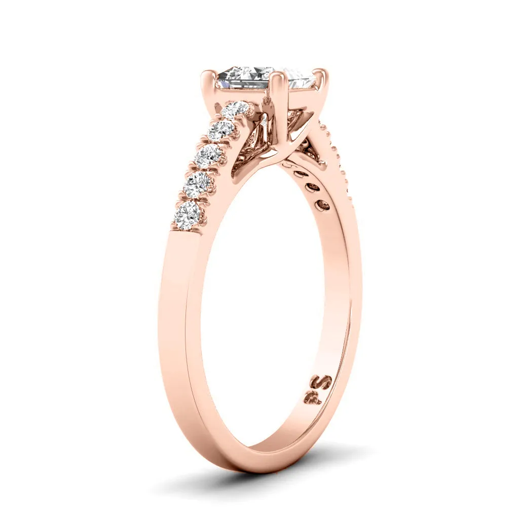 0.60-1.75 CT Round & Princess Cut Diamonds - Engagement Ring