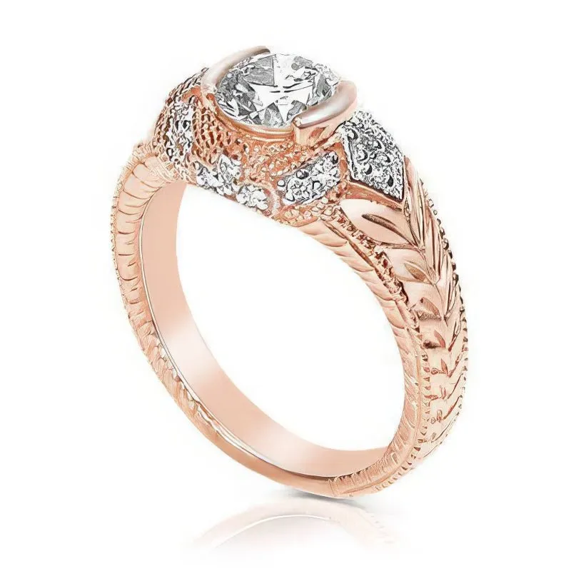 0.60-1.75 CT Round Cut Diamonds - Engagement Ring