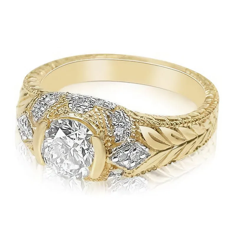 0.60-1.75 CT Round Cut Diamonds - Engagement Ring