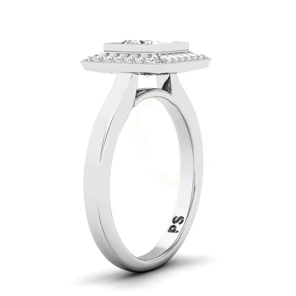 0.64-3.14 CT Round & Princess Cut Lab Grown Diamonds - Engagement Ring