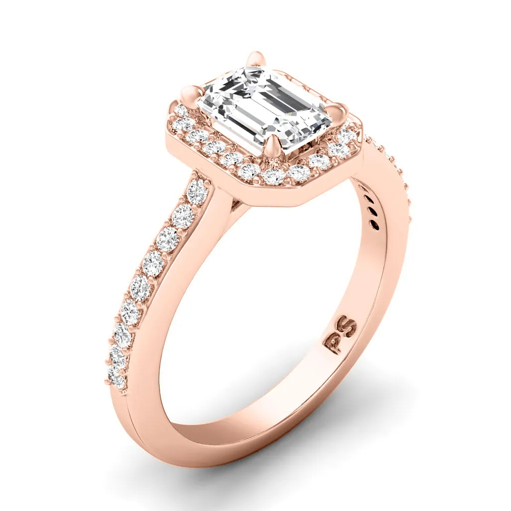 0.65-1.80 CT Round & Emerald Cut Diamonds - Engagement Ring