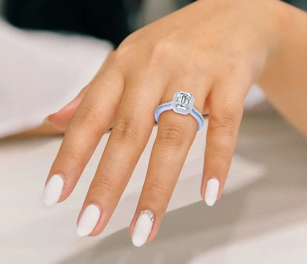 0.65-1.80 CT Round & Emerald Cut Diamonds - Engagement Ring