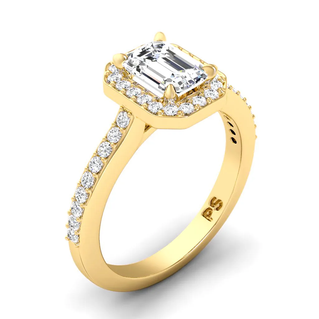 0.65-1.80 CT Round & Emerald Cut Diamonds - Engagement Ring