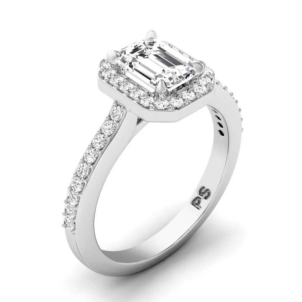0.65-1.80 CT Round & Emerald Cut Diamonds - Engagement Ring