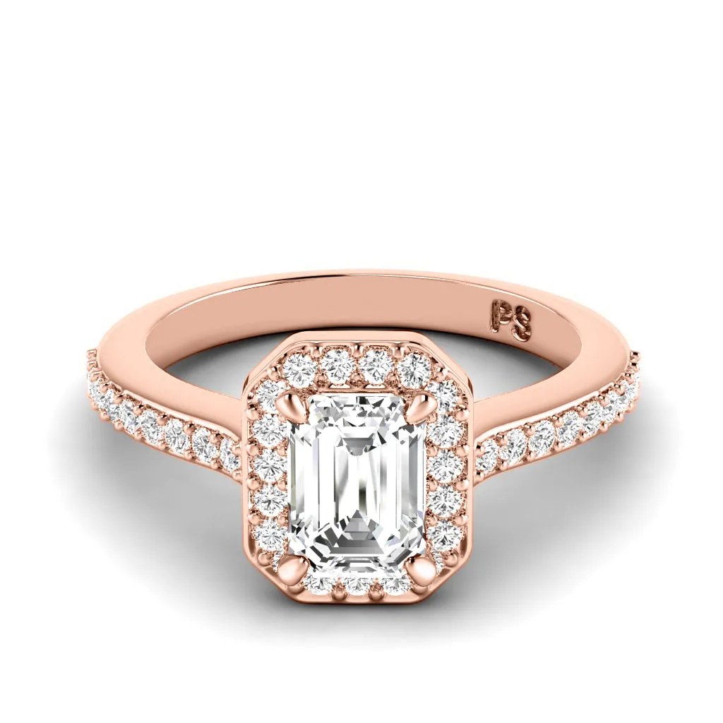 0.65-1.80 CT Round & Emerald Cut Diamonds - Engagement Ring