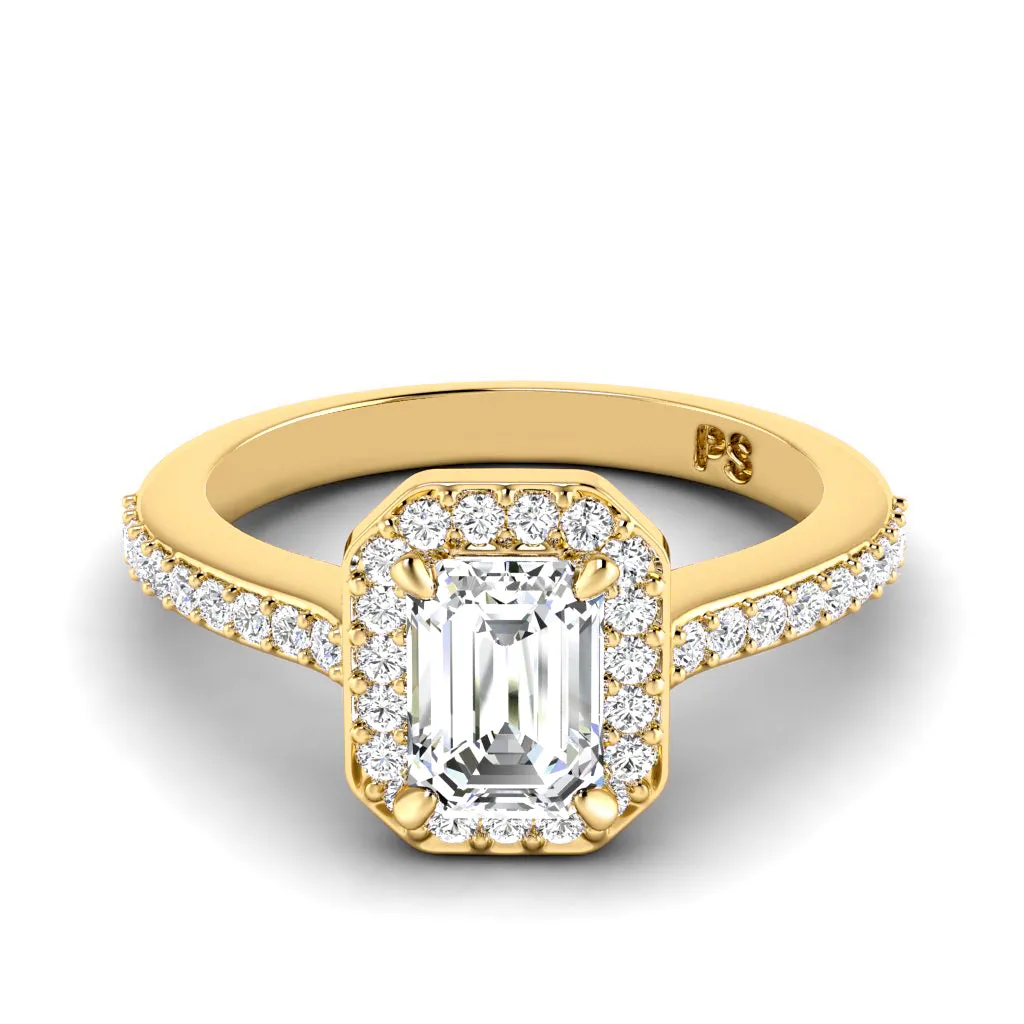 0.65-1.80 CT Round & Emerald Cut Diamonds - Engagement Ring