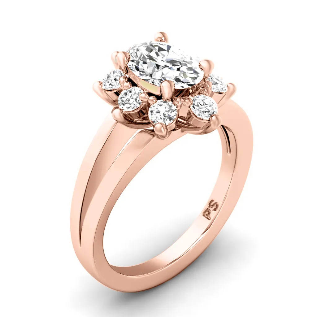 0.75-1.90 CT Round & Oval Cut Diamonds - Engagement Ring