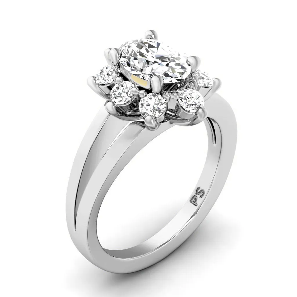0.75-1.90 CT Round & Oval Cut Diamonds - Engagement Ring