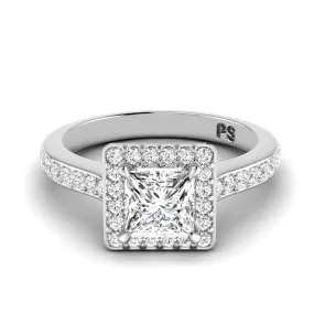 0.75-1.90 CT Round & Princess Cut Diamonds - Engagement Ring