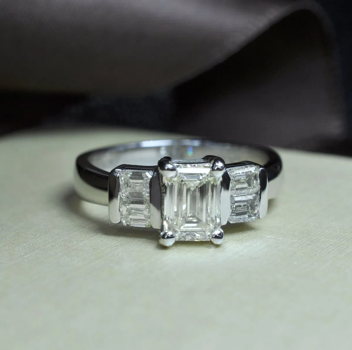 0.75-1.90 CT Taper & Emerald Cut Diamonds - Engagement Ring