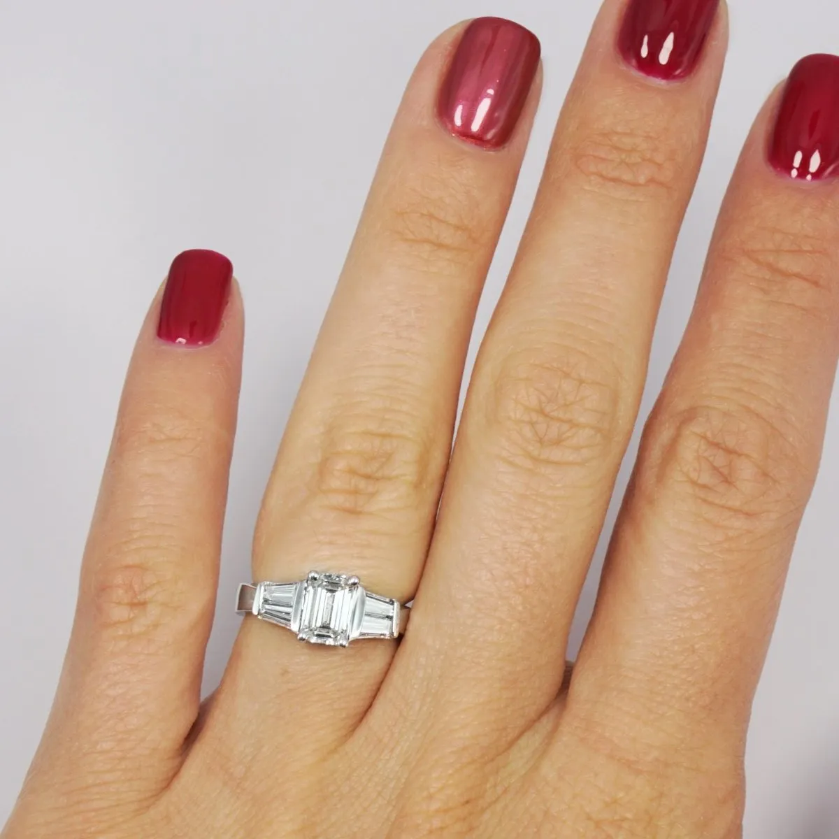 0.75-1.90 CT Taper & Emerald Cut Diamonds - Engagement Ring
