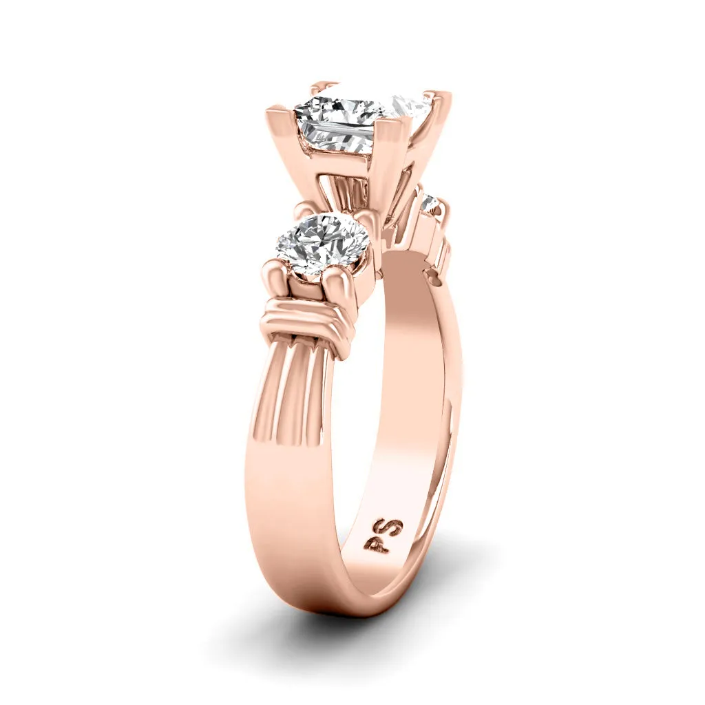 0.85-2.00 CT Round & Princess Cut Diamonds - Engagement Ring