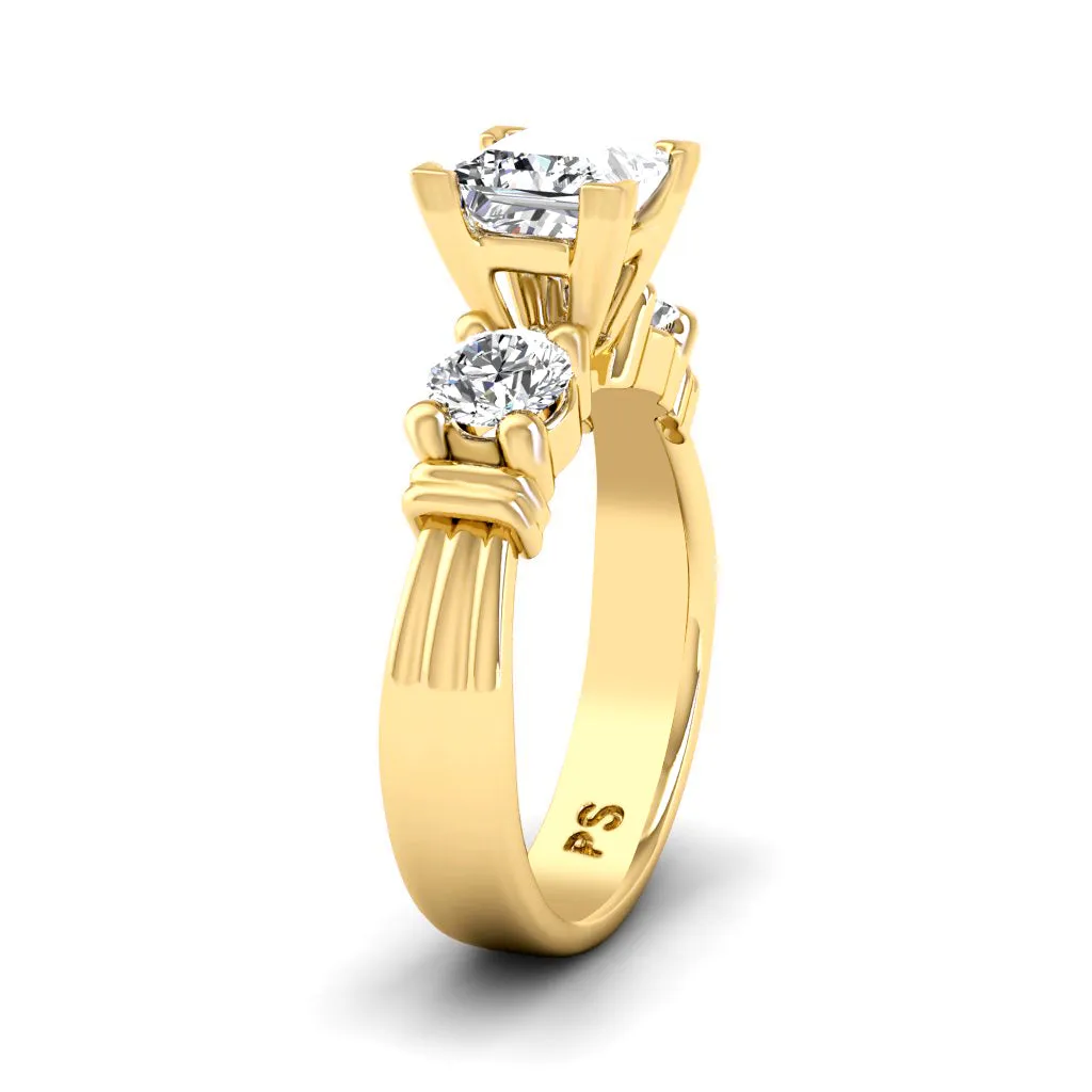0.85-2.00 CT Round & Princess Cut Diamonds - Engagement Ring