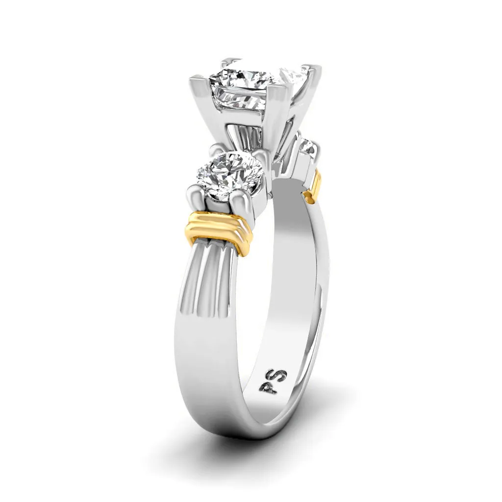 0.85-2.00 CT Round & Princess Cut Diamonds - Engagement Ring