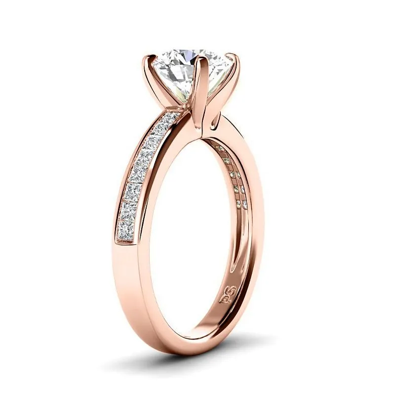0.85-3.35 CT Round and Princess Cut Lab Grown Diamonds - Engagement Ring