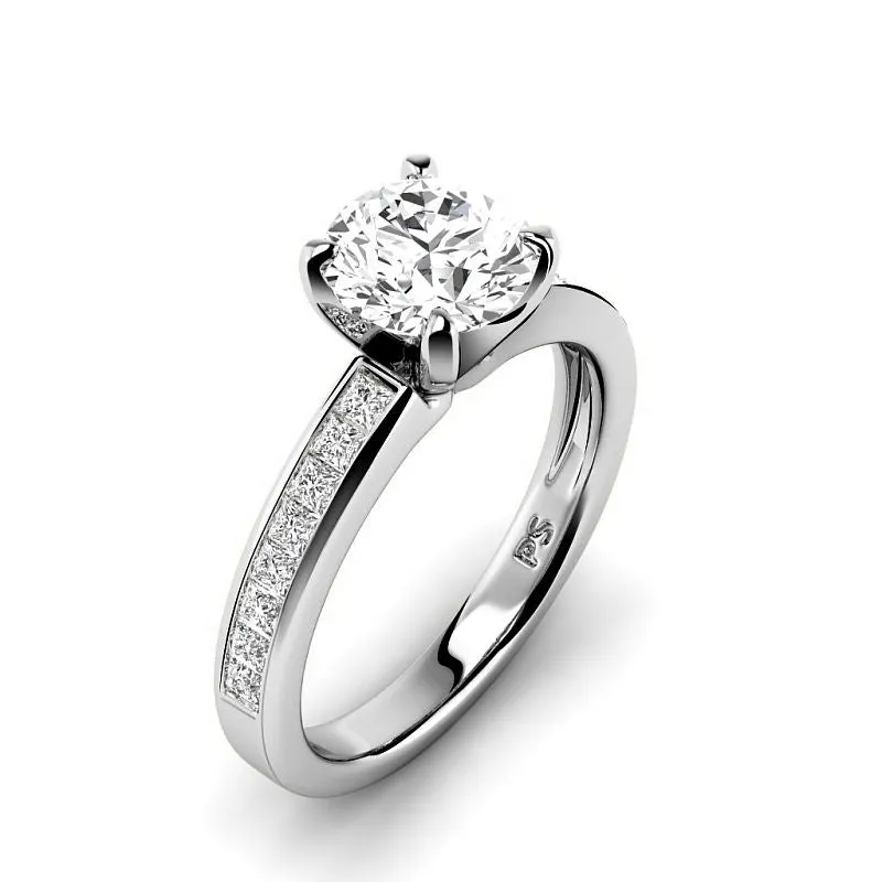 0.85-3.35 CT Round and Princess Cut Lab Grown Diamonds - Engagement Ring
