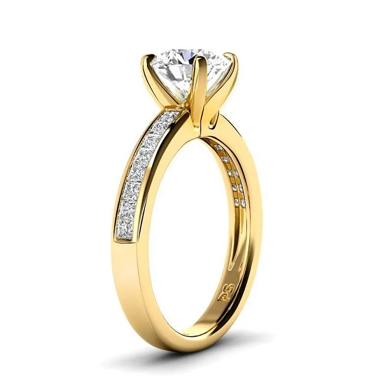 0.85-3.35 CT Round and Princess Cut Lab Grown Diamonds - Engagement Ring