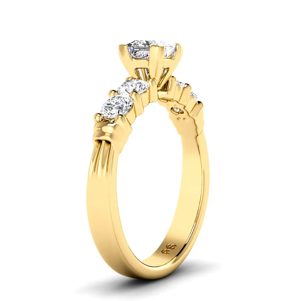 0.90-2.05 CT Round & Princess Cut Diamonds - Engagement Ring