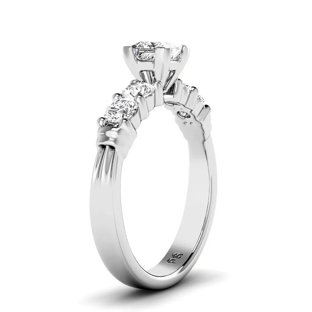 0.90-2.05 CT Round & Princess Cut Diamonds - Engagement Ring