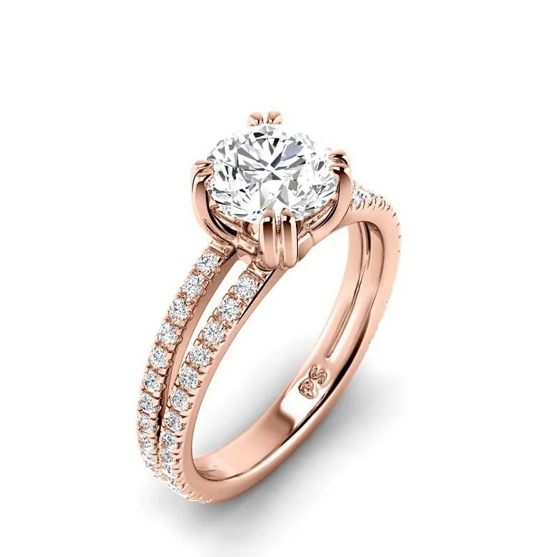 0.90-3.40 CT Round Cut Lab Grown Diamonds - Engagement Ring