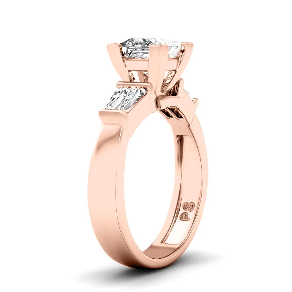 0.90-3.40 CT Taper & Princess Cut Lab Grown Diamonds - Engagement Ring
