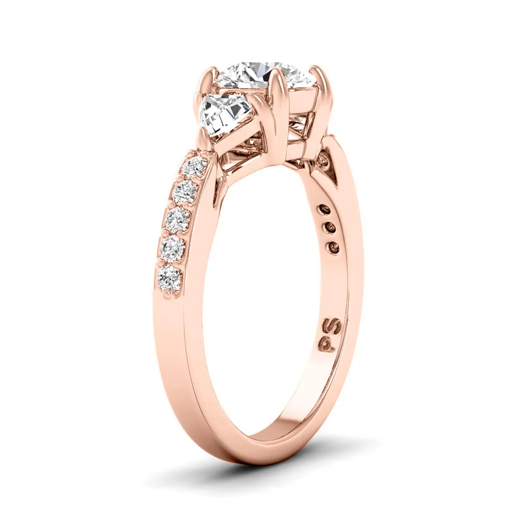 0.95-2.10 CT Round & Triangle Cut Diamonds - Engagement Ring
