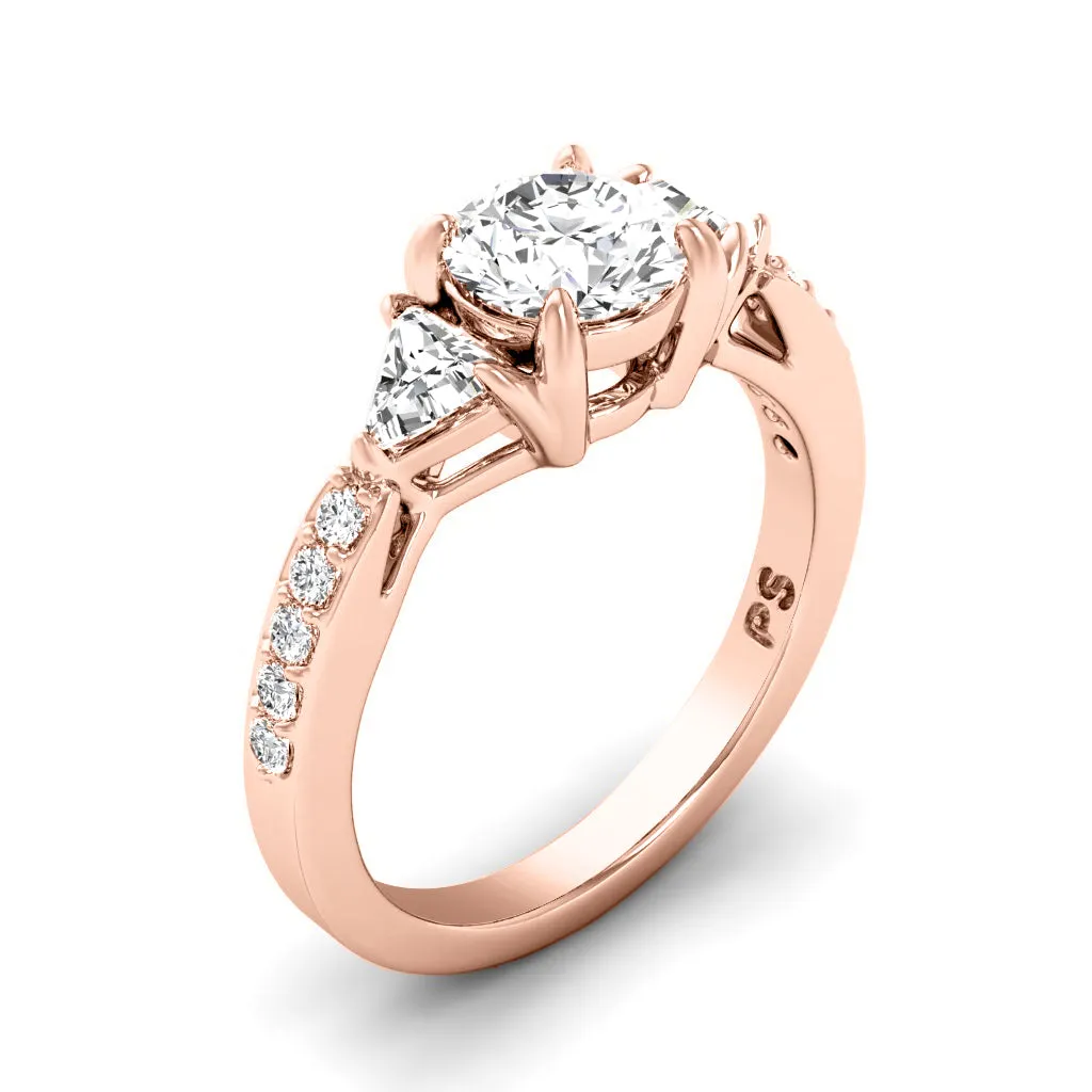 0.95-2.10 CT Round & Triangle Cut Diamonds - Engagement Ring