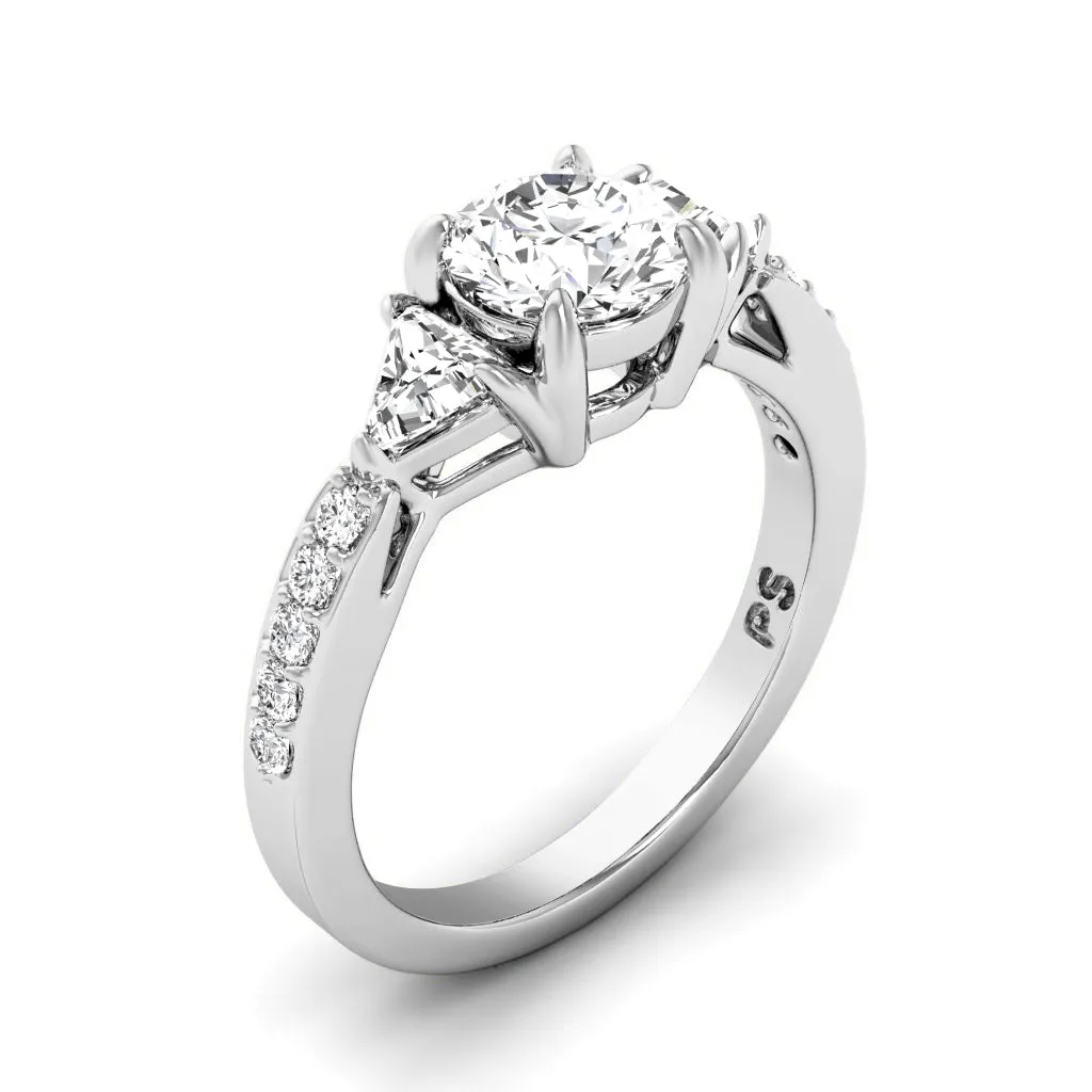 0.95-2.10 CT Round & Triangle Cut Diamonds - Engagement Ring