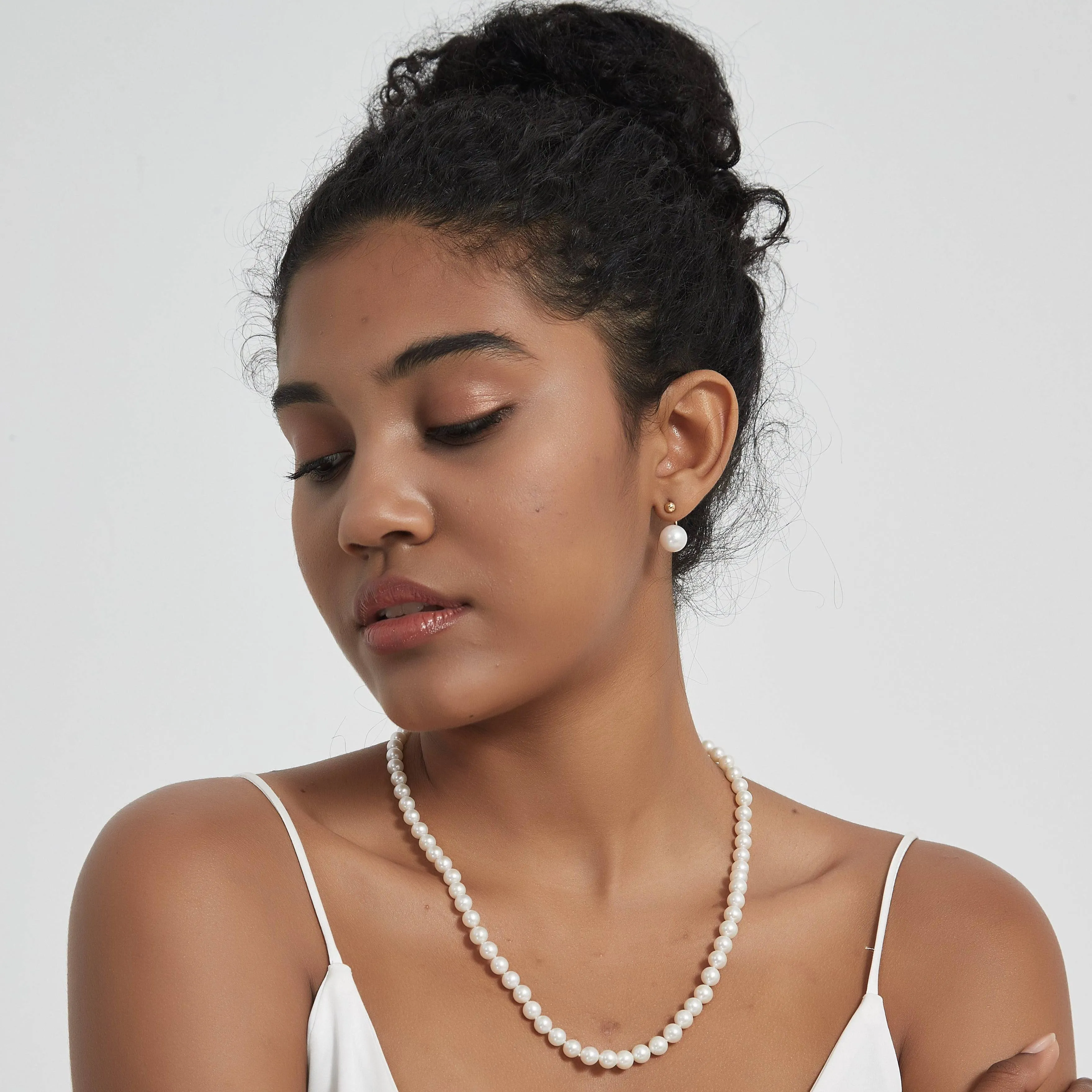 10-11mm Freshwater Edison Pearl Earrings AAAA
