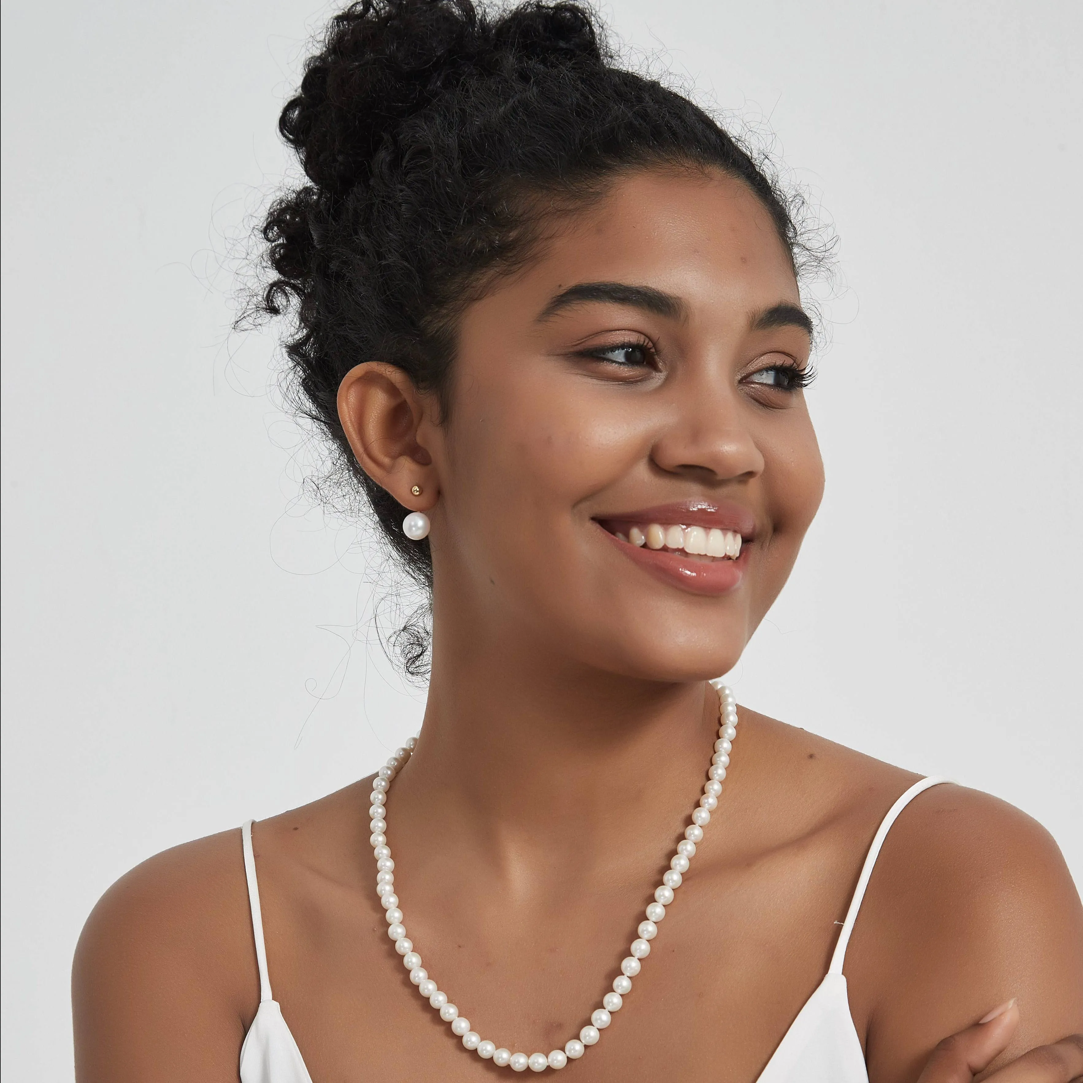 10-11mm Freshwater Edison Pearl Earrings AAAA