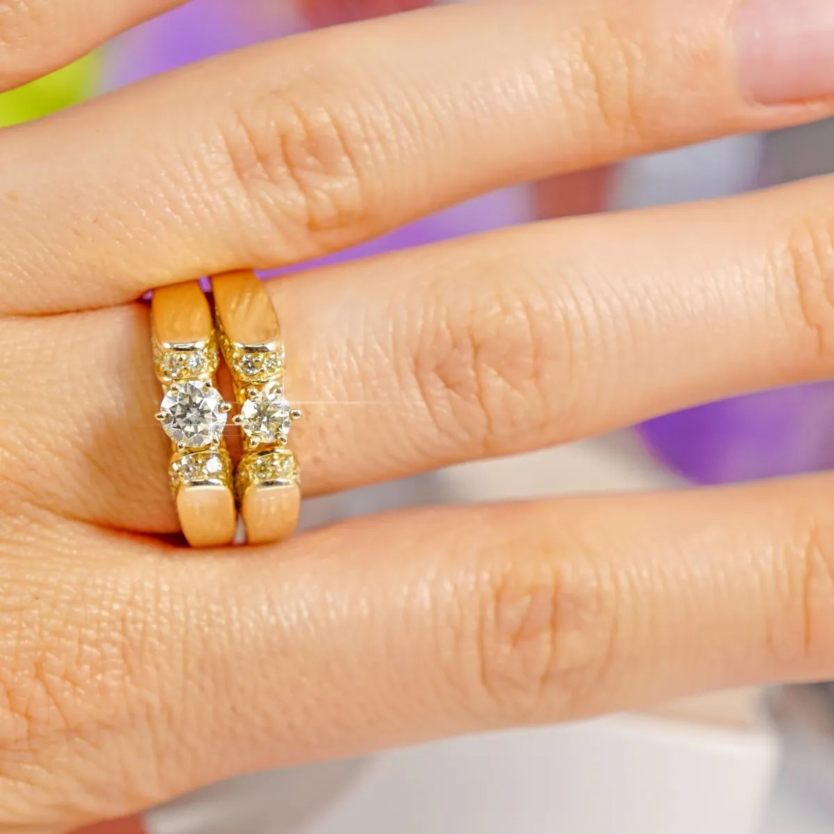 1.00-2.15 CT Round Cut Diamonds - Engagement Ring