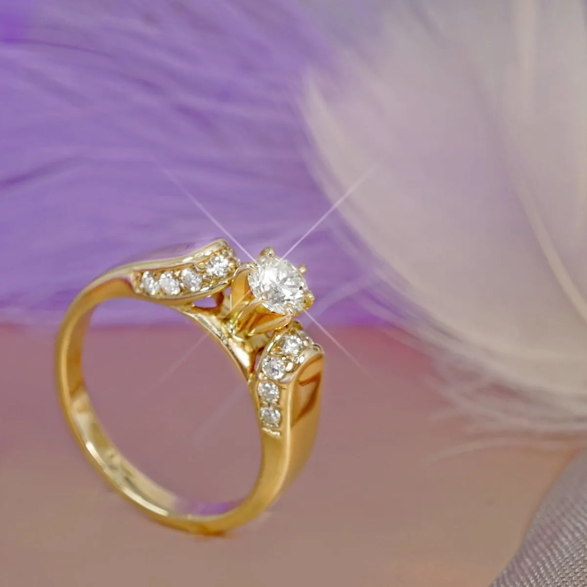 1.00-2.15 CT Round Cut Diamonds - Engagement Ring