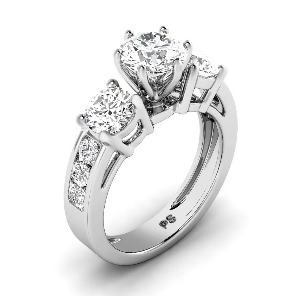 1.15-2.30 CT Round & Princess Cut Diamonds - Engagement Ring