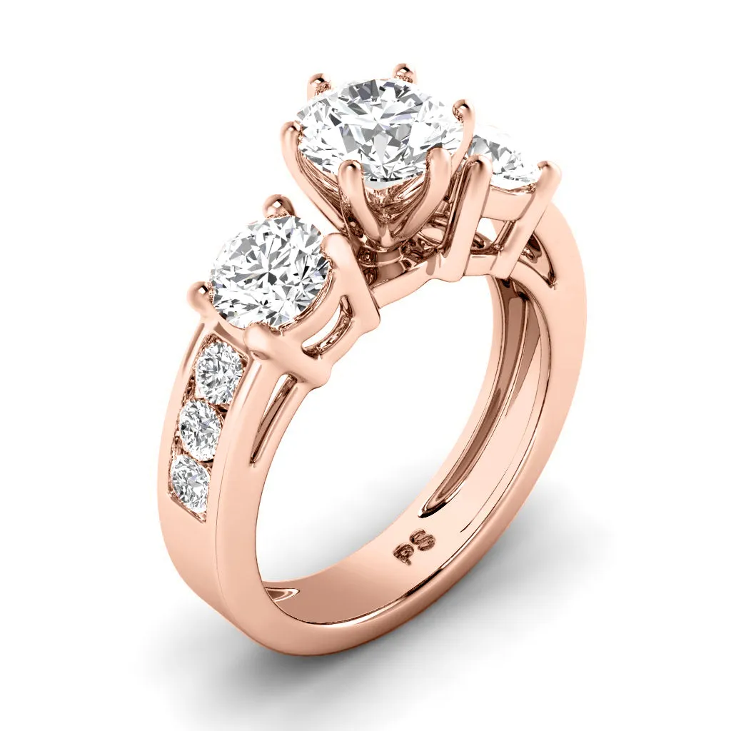 1.15-2.30 CT Round & Princess Cut Diamonds - Engagement Ring
