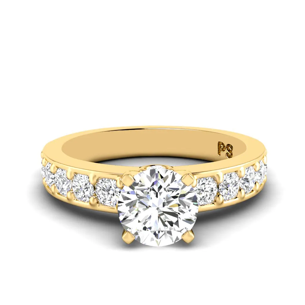 1.15-2.30 CT Round Cut Diamonds - Engagement Ring