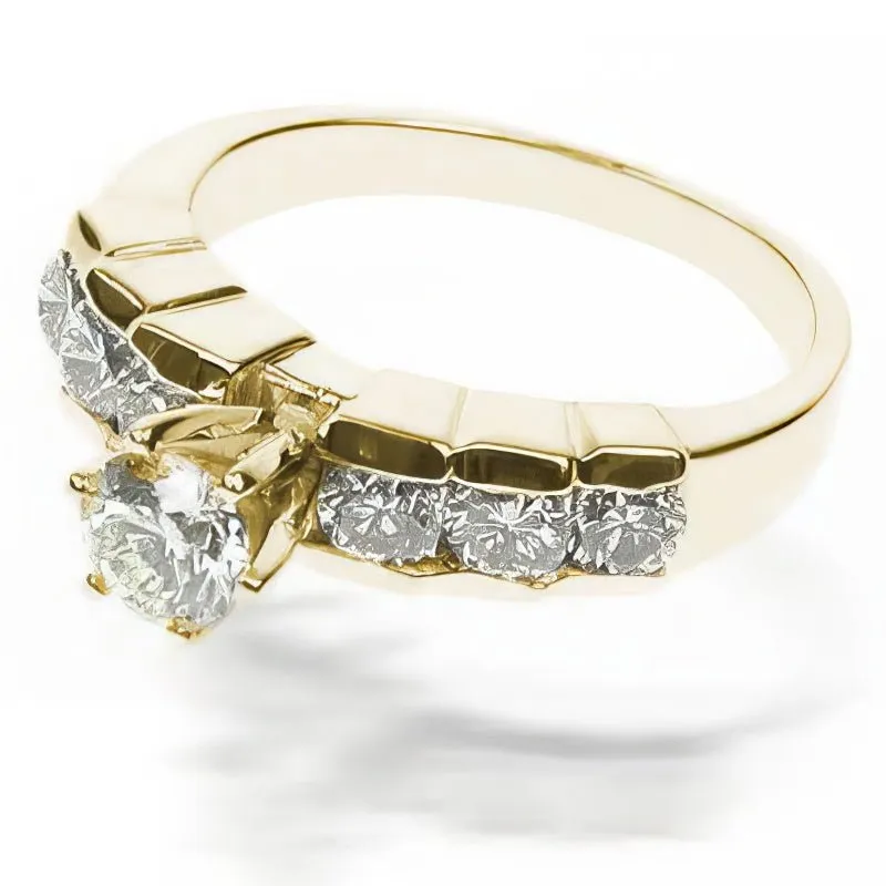 1.20-2.35 CT Round Cut Diamonds - Engagement Ring