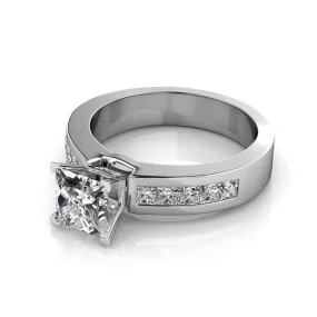 1.25-2.40 CT Princess Cut Diamonds - Engagement Ring