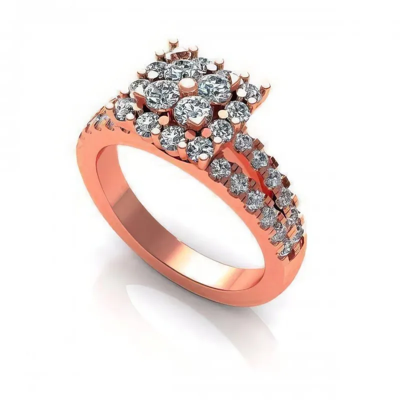 1.25 CT Round Cut Diamonds - Engagement Ring