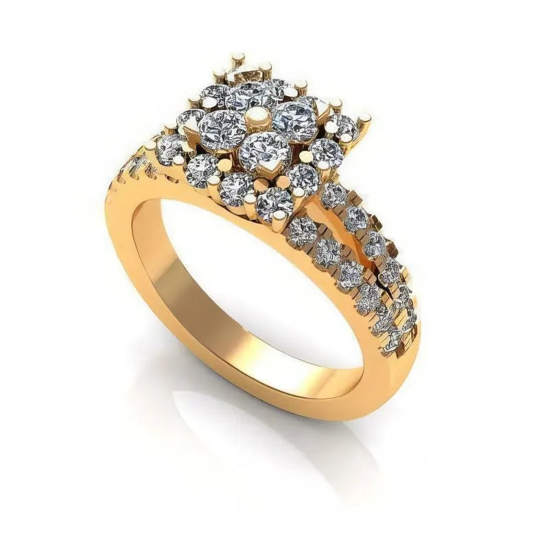 1.25 CT Round Cut Diamonds - Engagement Ring