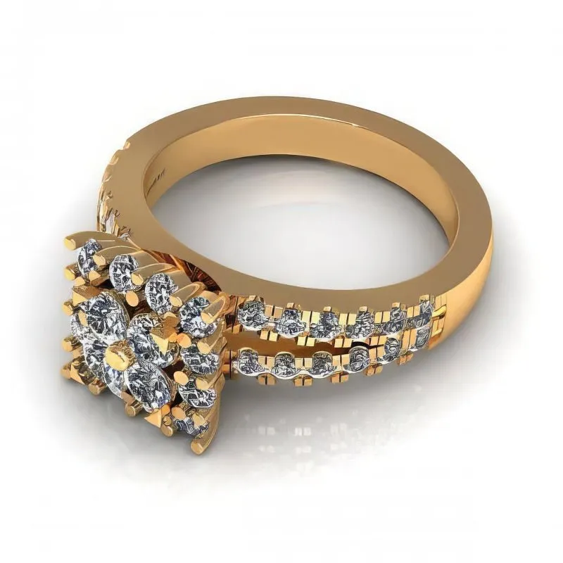 1.25 CT Round Cut Diamonds - Engagement Ring