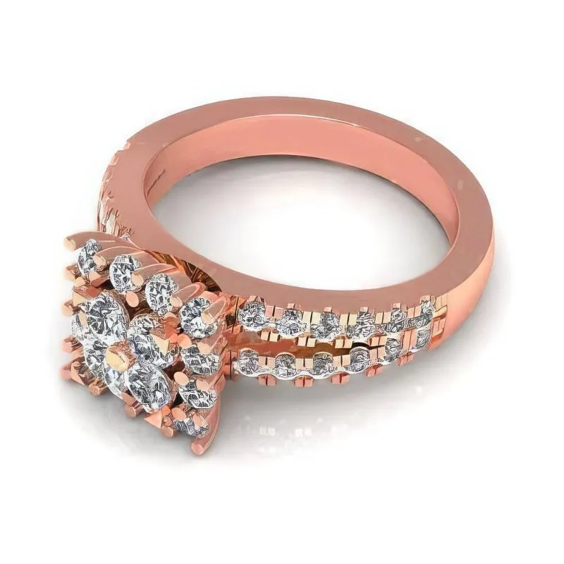 1.25 CT Round Cut Diamonds - Engagement Ring