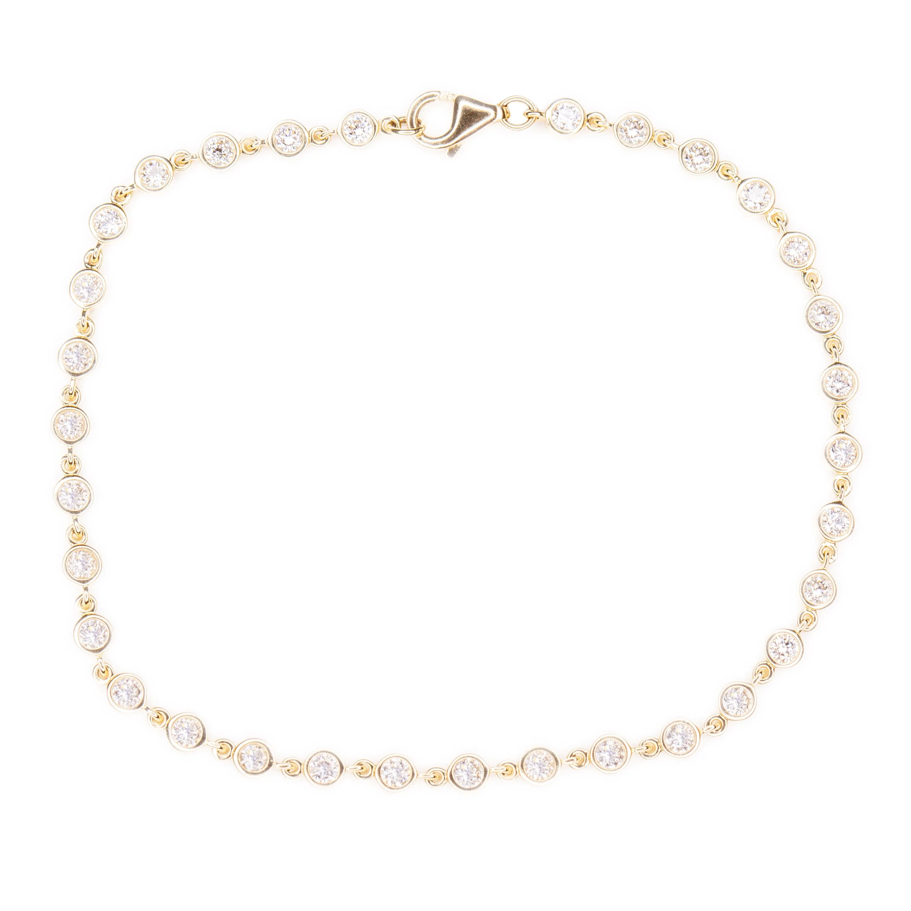1.25ct 14k Yellow Gold Diamond Bracelet