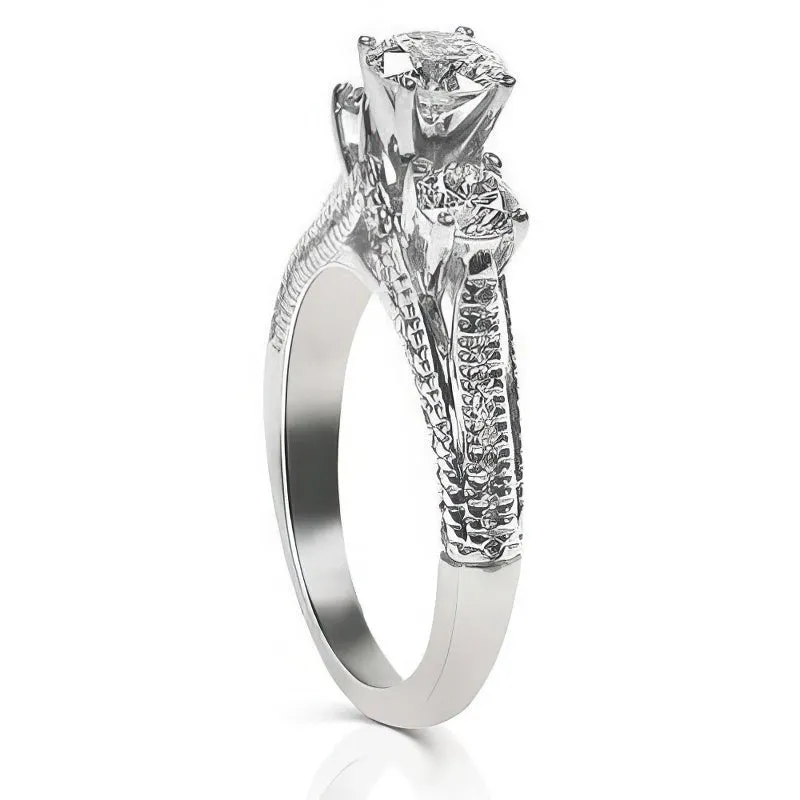 1.35-2.50 CT Round Cut Diamonds - Engagement Ring