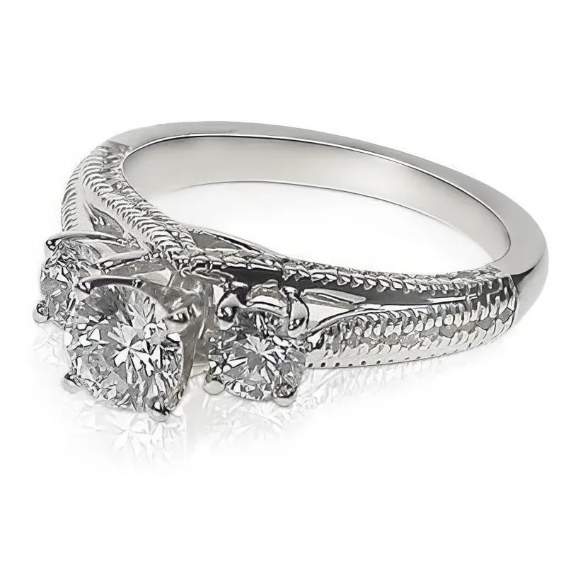 1.35-2.50 CT Round Cut Diamonds - Engagement Ring